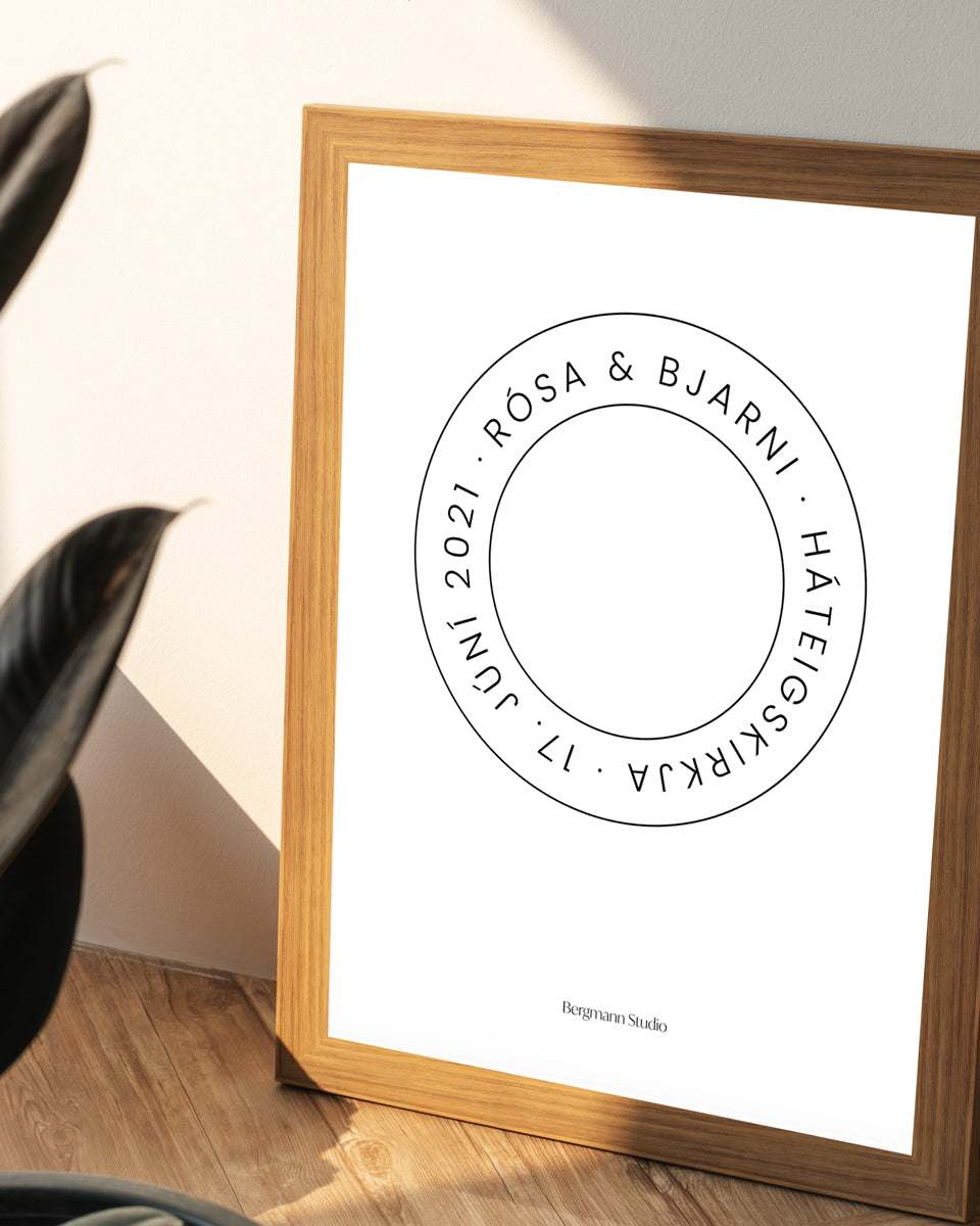 Wedding Poster ∙ Circle/simple - Bergmann Studio