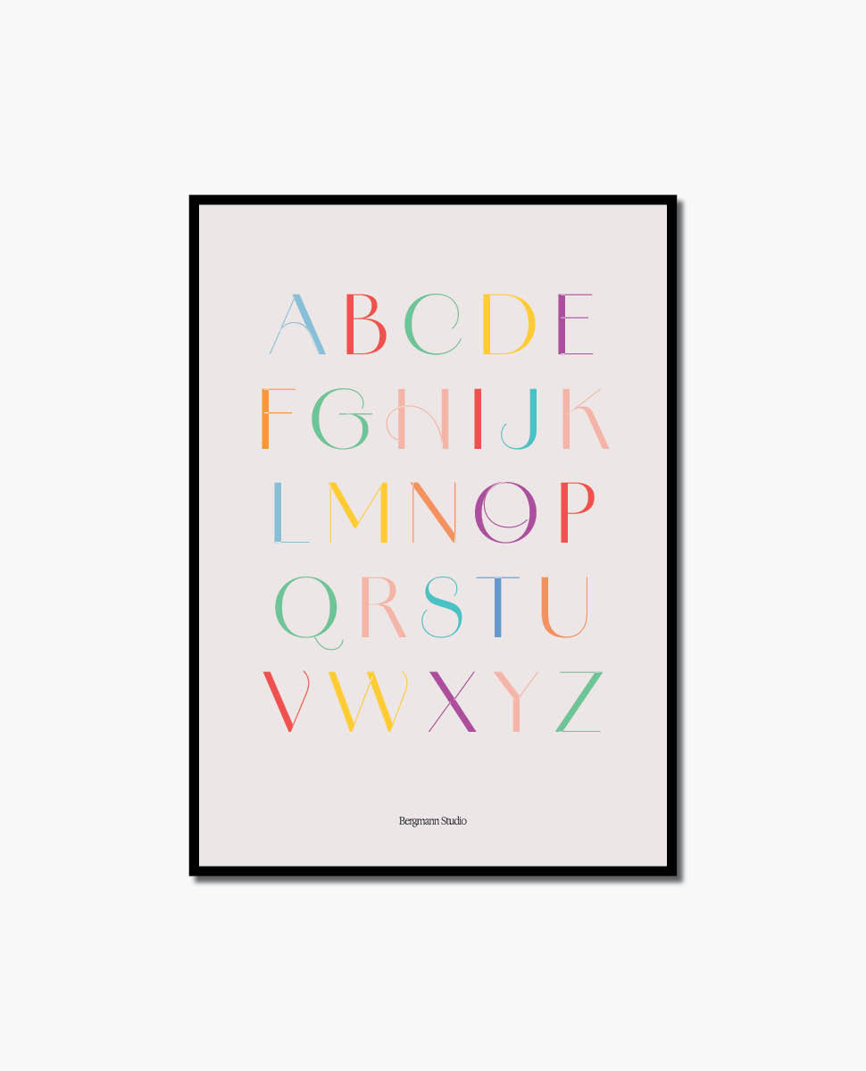 Alphabet Poster – Bergmann Studio
