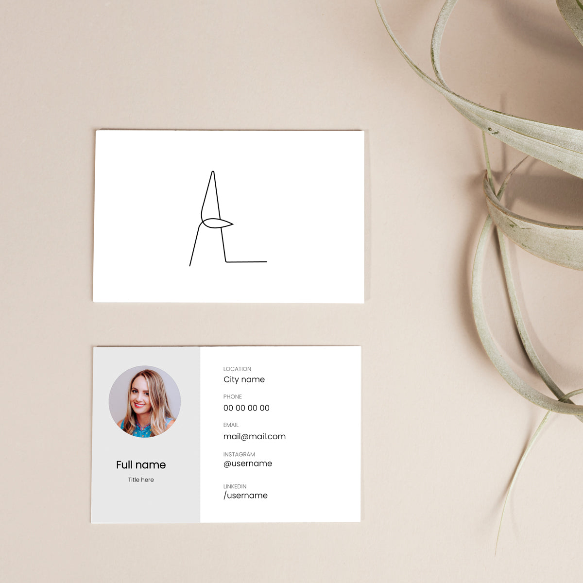 Business Card Template - Bergmann Studio