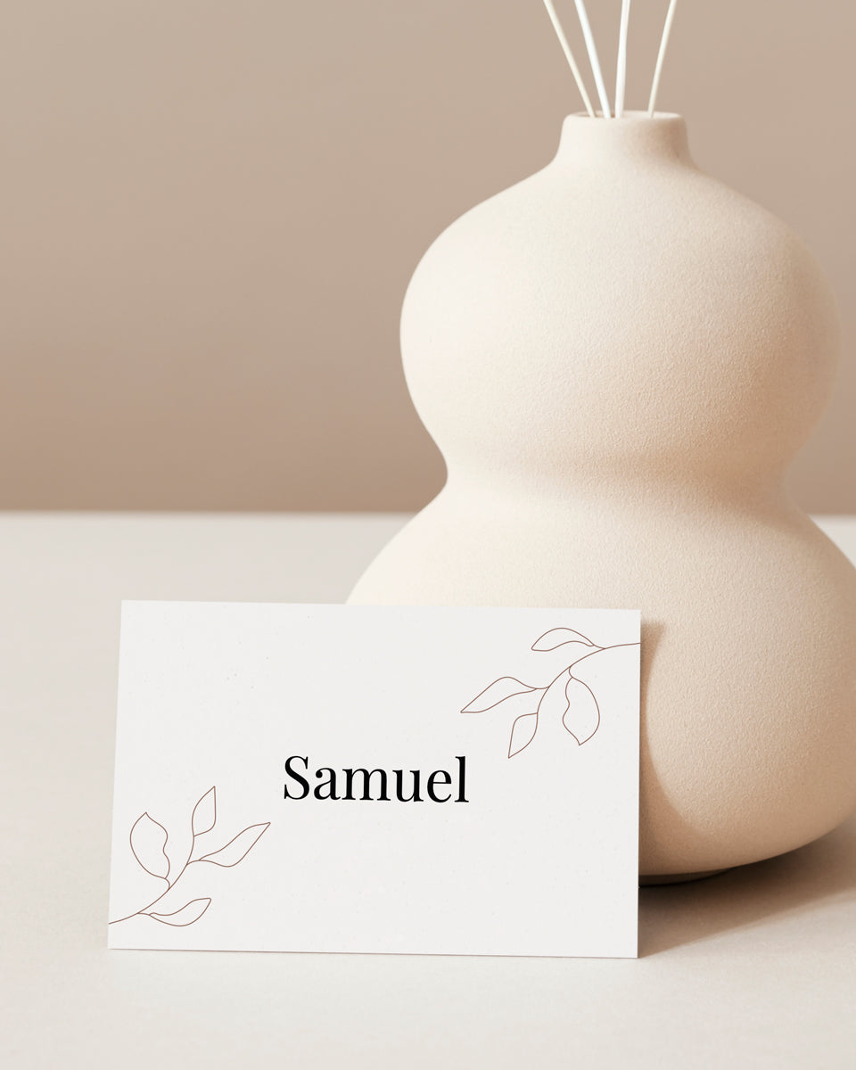 Serene ∙ Name Cards - Bergmann Studio