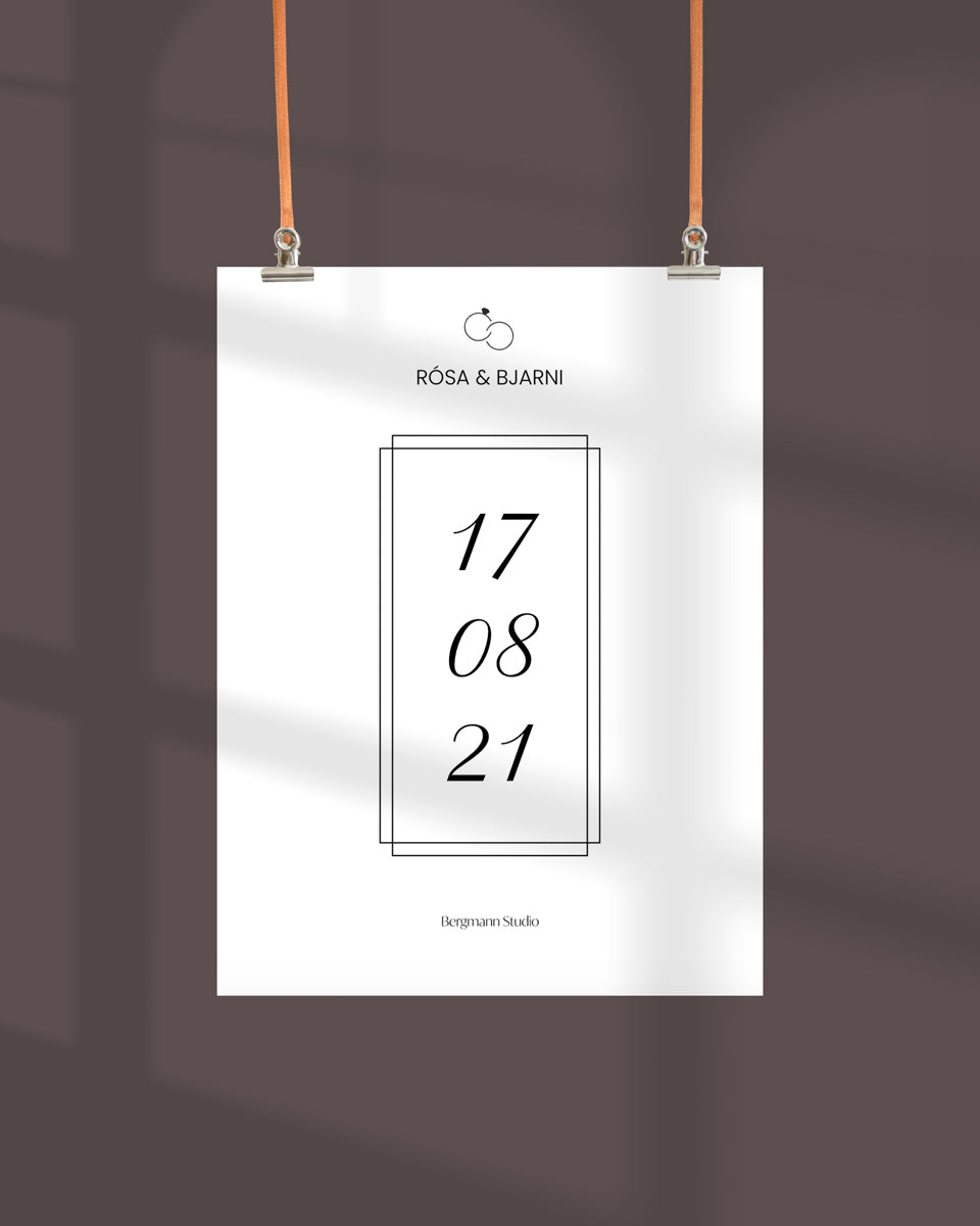 Wedding Poster ∙ Date - Bergmann Studio