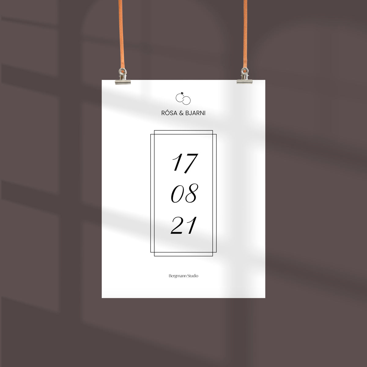 Wedding Poster ∙ Date - Bergmann Studio
