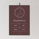 Birth Poster  ∙ Zodiac Sign (Digital) - Bergmann Studio