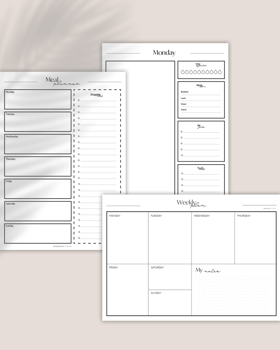 Planning package Printable - Bergmann Studio