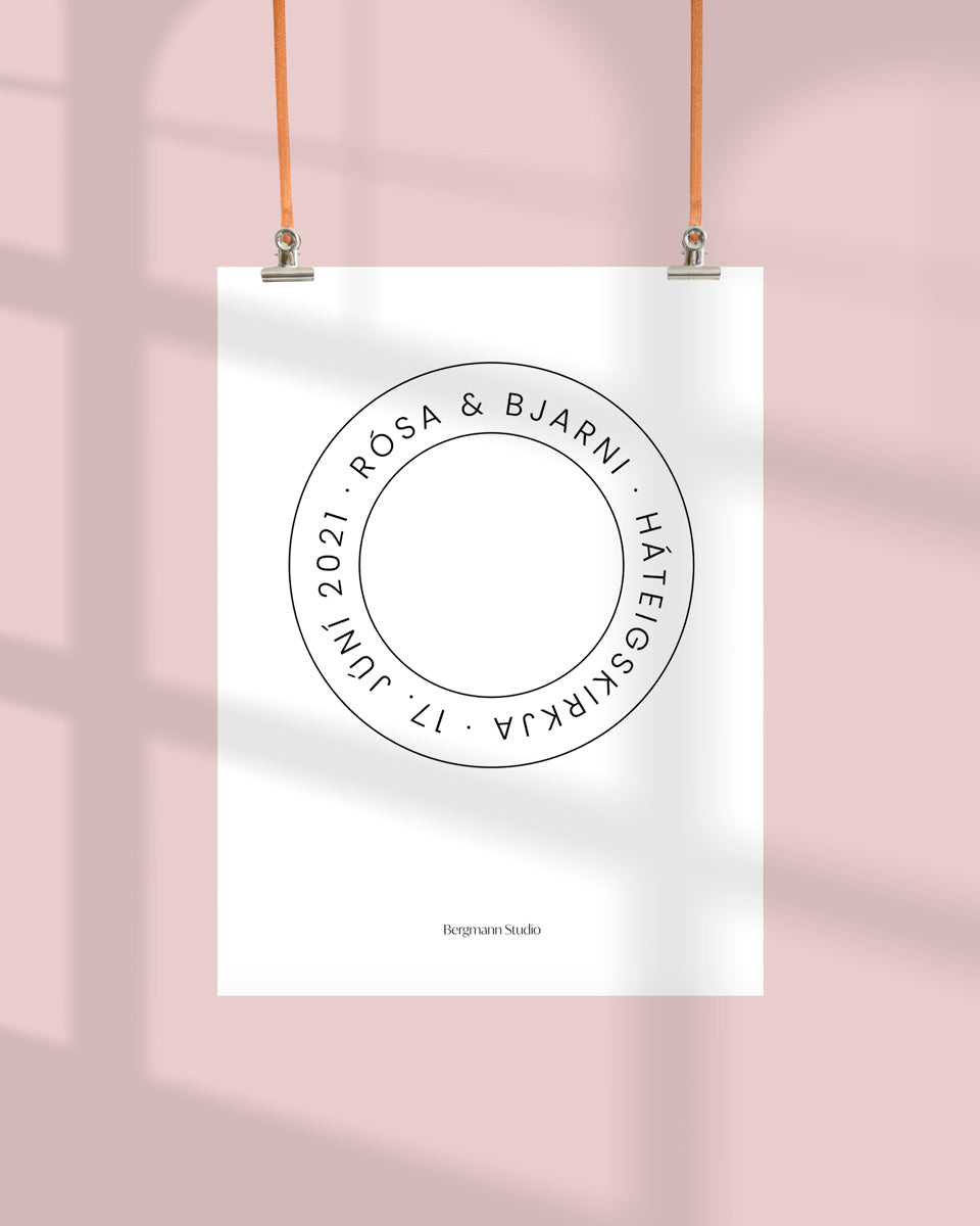 Wedding Poster ∙ Circle/simple - Bergmann Studio