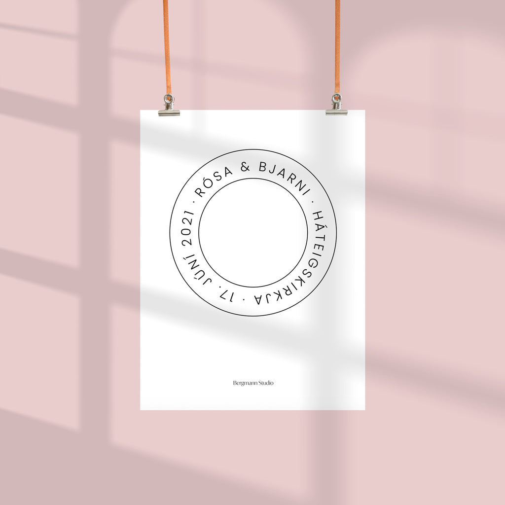 Wedding Poster ∙ Circle/simple - Bergmann Studio